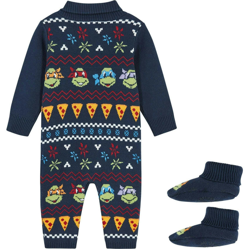 TMNT® X Andy & Evan® Fair Isle Icon Sweater Romper