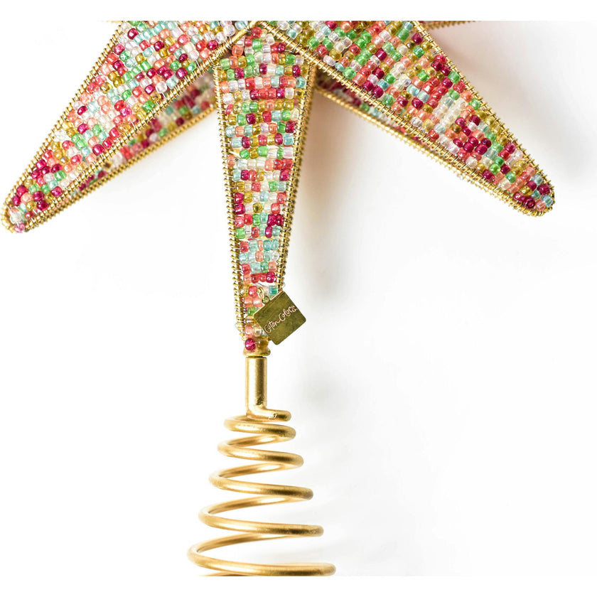 Multi Beaded Star Large Tree Topper