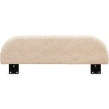 Upholstered Twin/Full Bed Guardrail In Chai Shearling