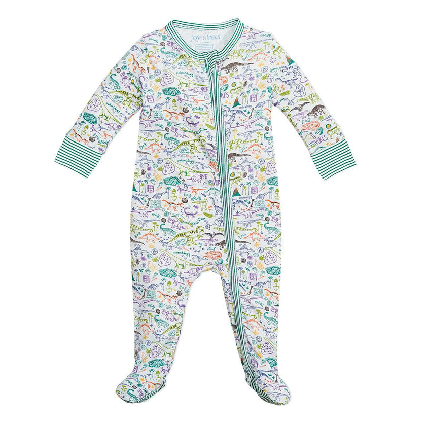 Dino Zip Baby Onesie