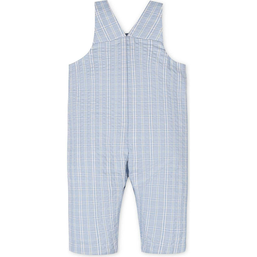 Organic Seersucker Overall, Blue