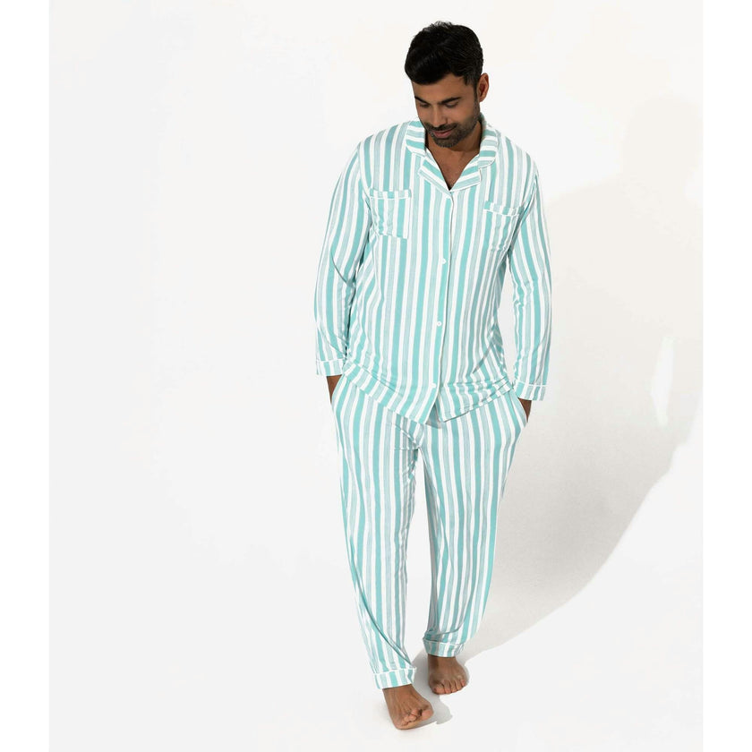 Slumber Stripes Bamboo Men's Pajama Set
