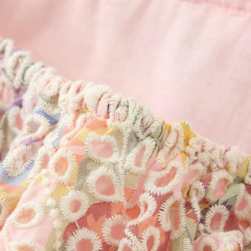 Alanna Frill Embroidered Maxi Dress