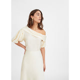 Women's Satin Georgia Top, Cream