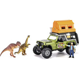 Dickie Toys: Jeep Dino Camper Set - Green & Orange - Light & Sound Toy Vehicle