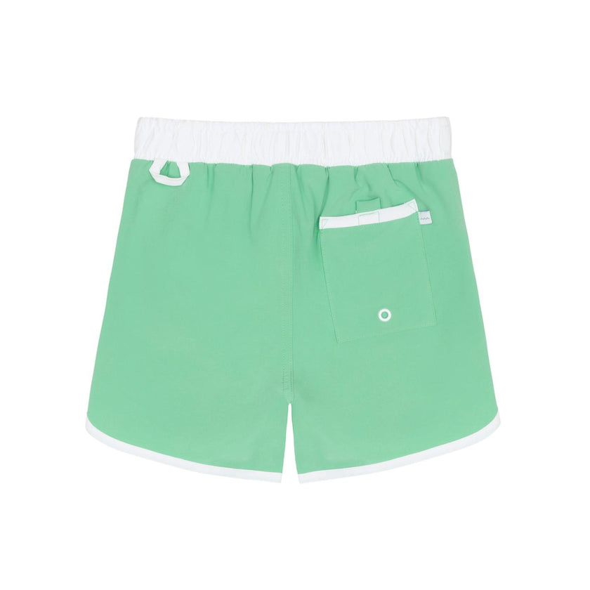 boys gustavia green board shorts