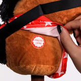 Brown Stick Ride On Plush with Sound