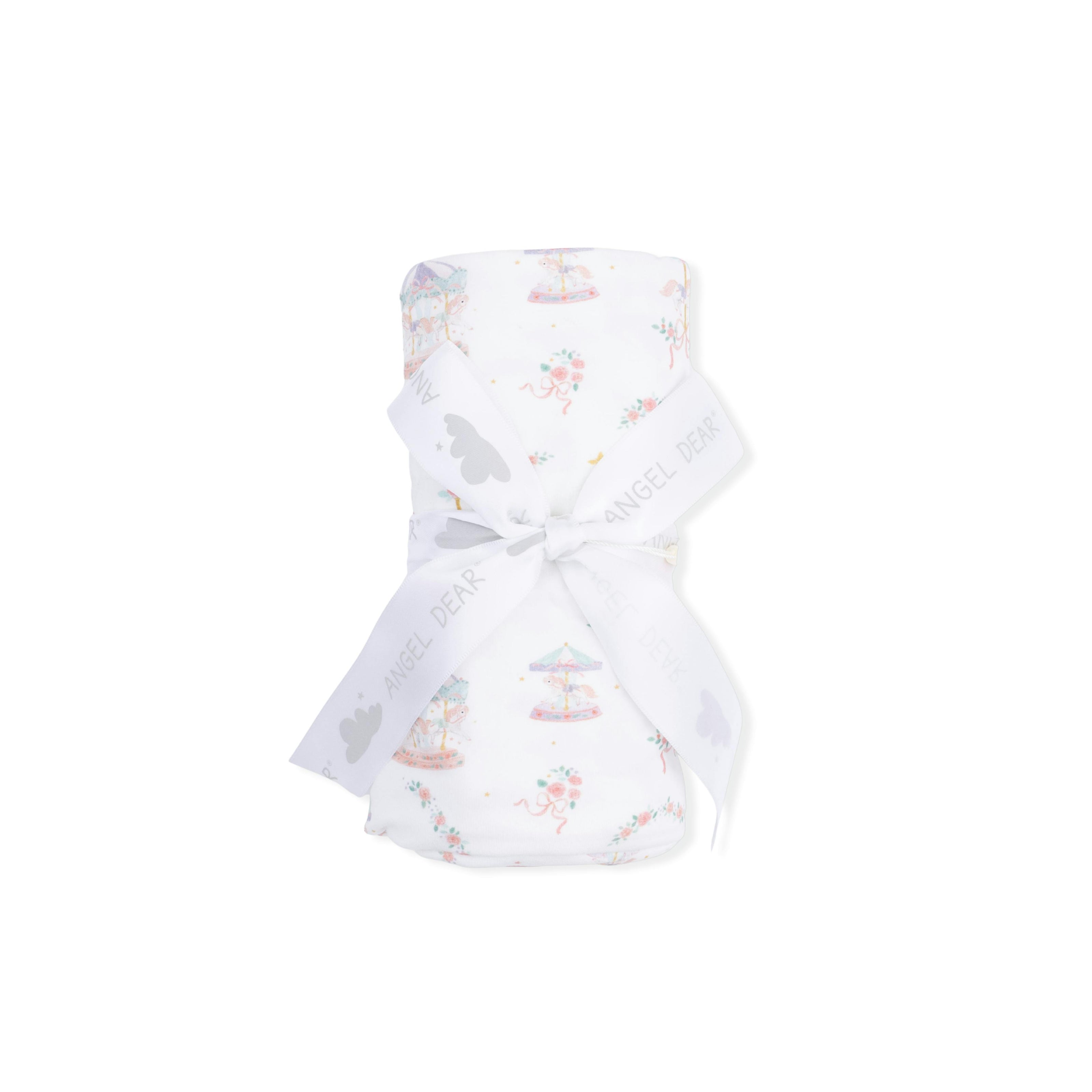 Carousel with Bows - Swaddle Blanket
