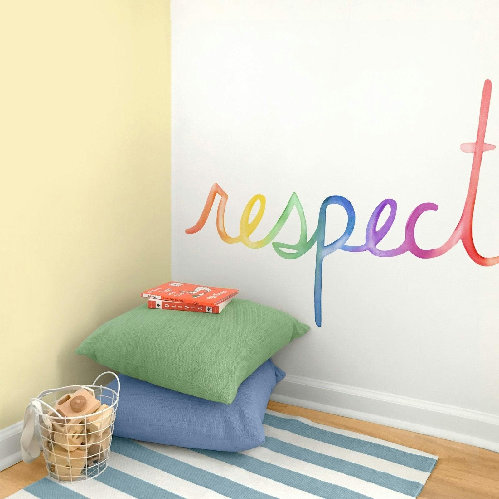 Watercolor Words • Respect • Peel-and-Stick Wall Decals