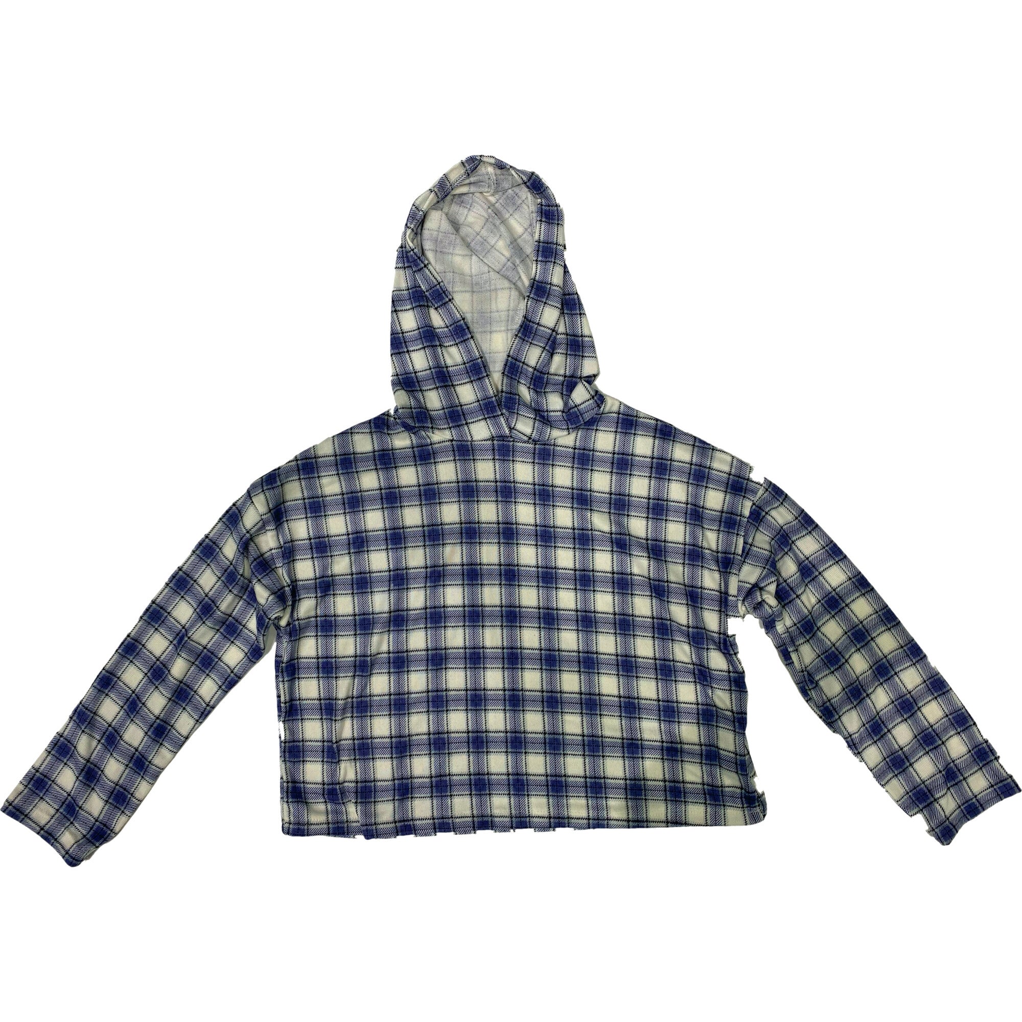 Blue Plaid Hoodie, Prints