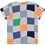 Wavy Checkered Pattern T-Shirt