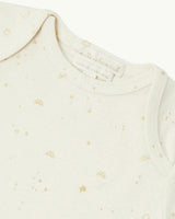 Brooklyn Star & Crown Romper - Natural