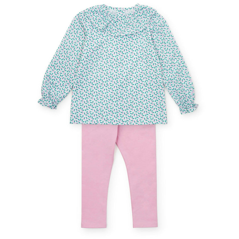 Emma Set Girls' Legging Set Holly Holiday