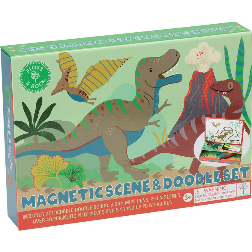 Magnetic Scene and Doodle Set - Dinosaur