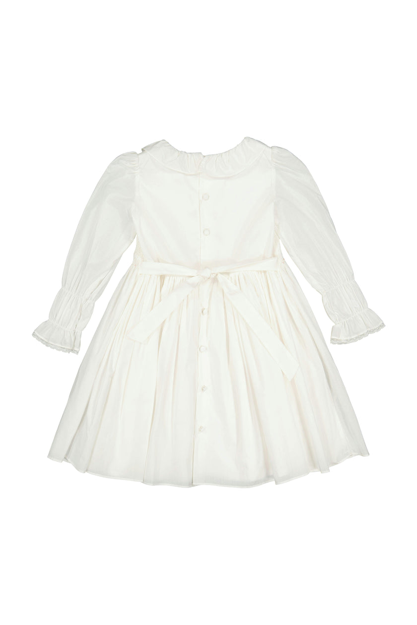 MARIE ANTOINETTE WHITE SMOCKED DRESS