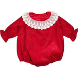 Lace Collar Bubble Romper