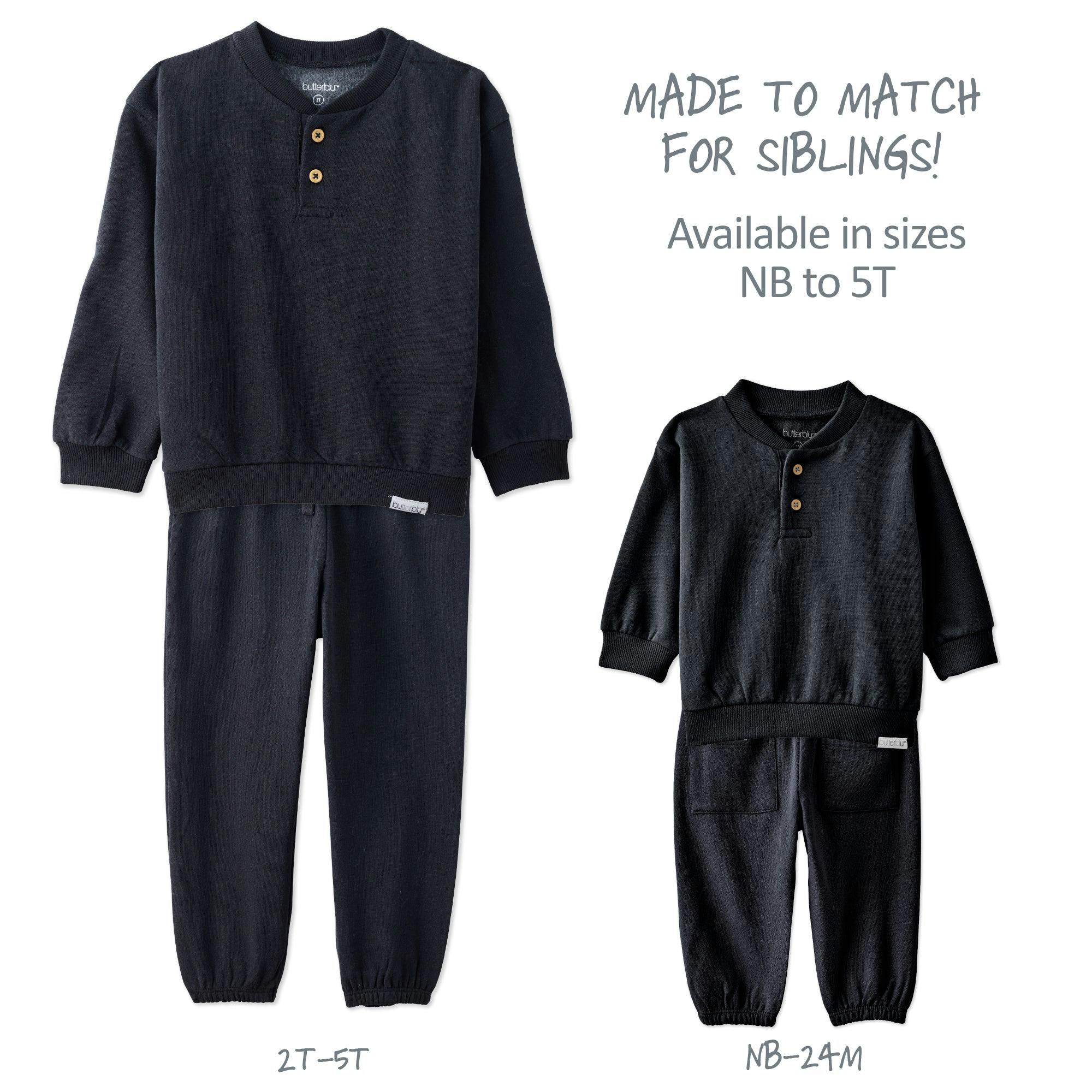 JERRY 6-Piece Henley Sweatsuit