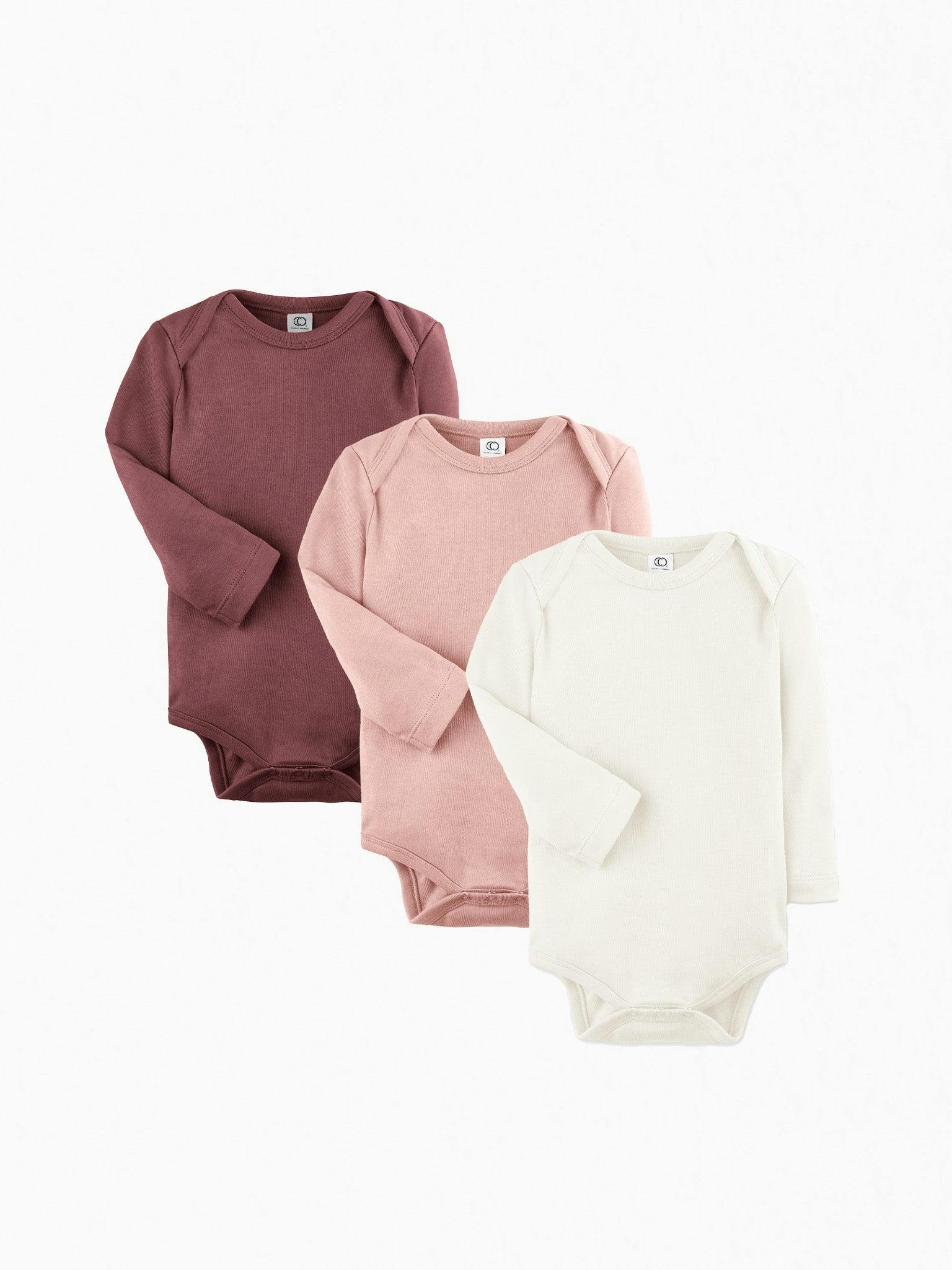 3-Pack Classic Long Sleeve Bodysuit Bundle
