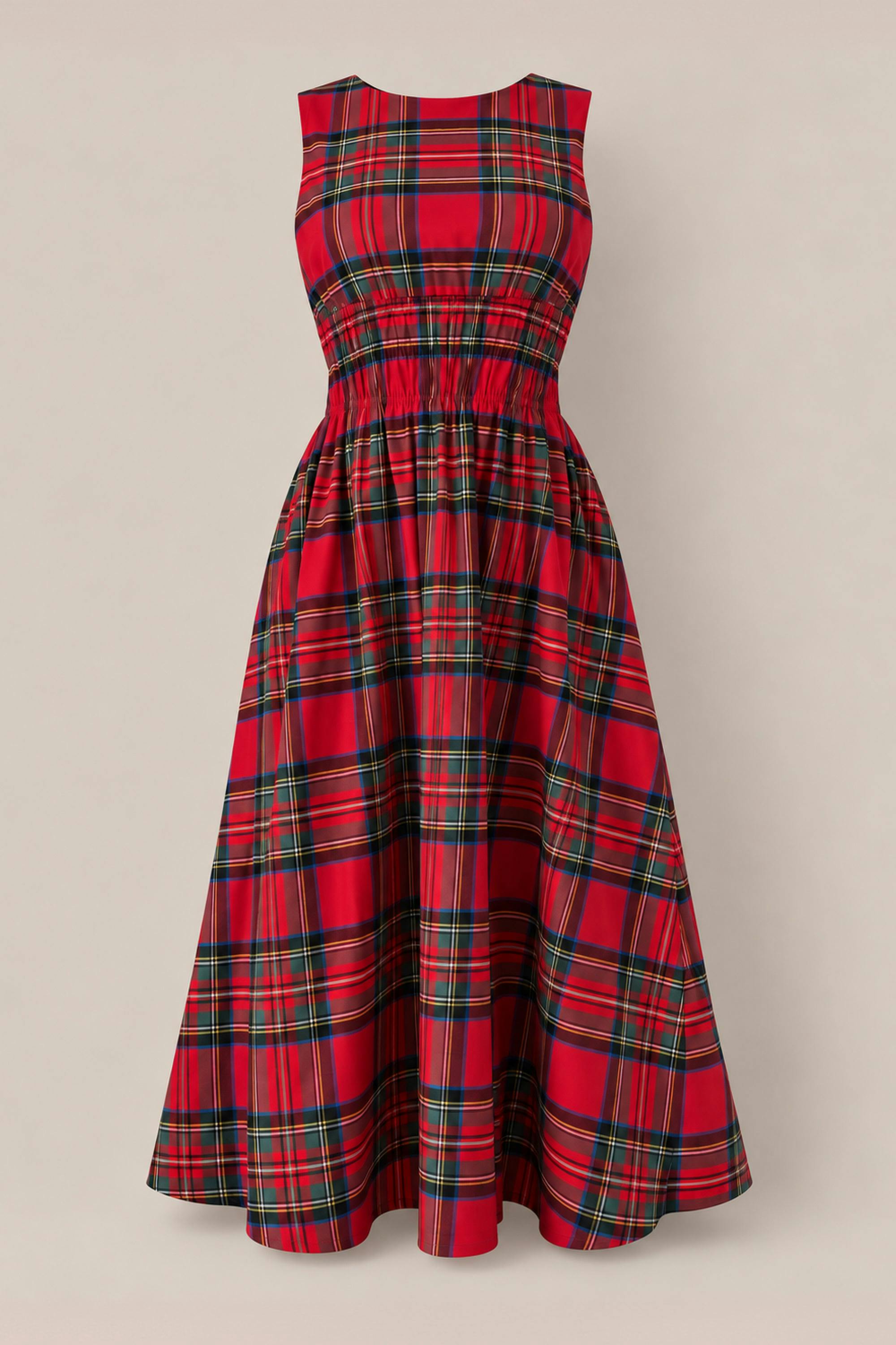 Carly Dress in Holiday Plaid