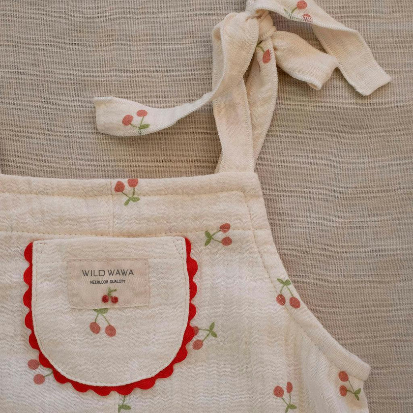 Isola Romper in Cherry