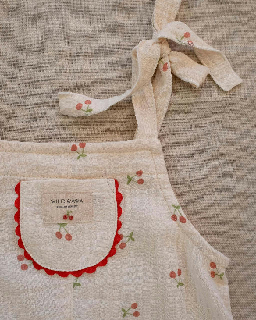 Isola Romper in Cherry
