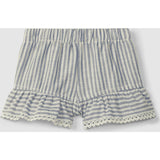Pinstripe Ruffle Shorts