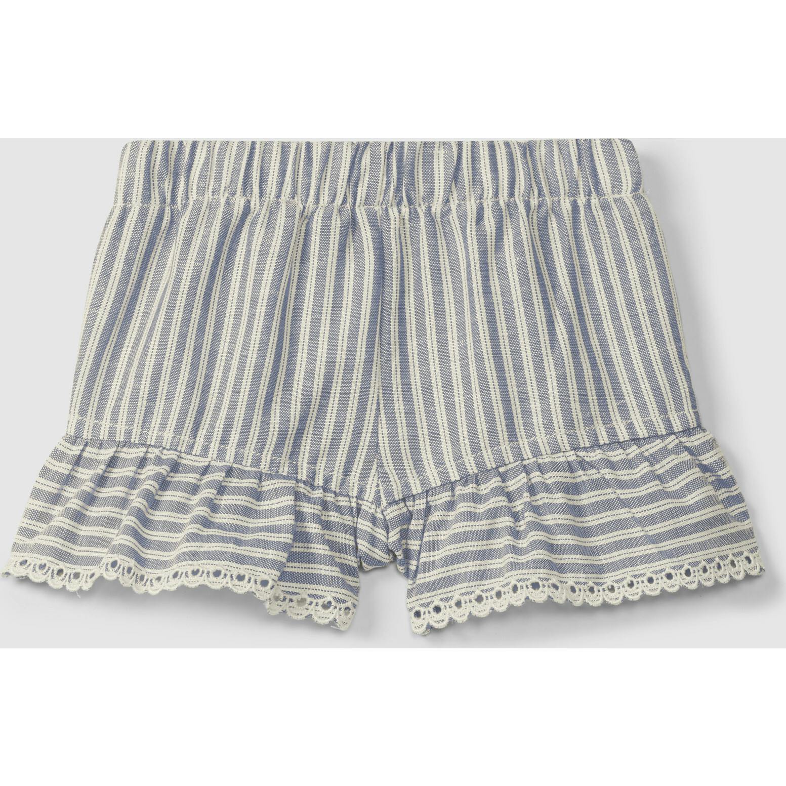 Pinstripe Ruffle Shorts
