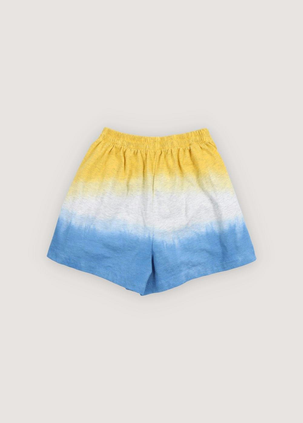 Tie Dye Short Mimosa Yellow
