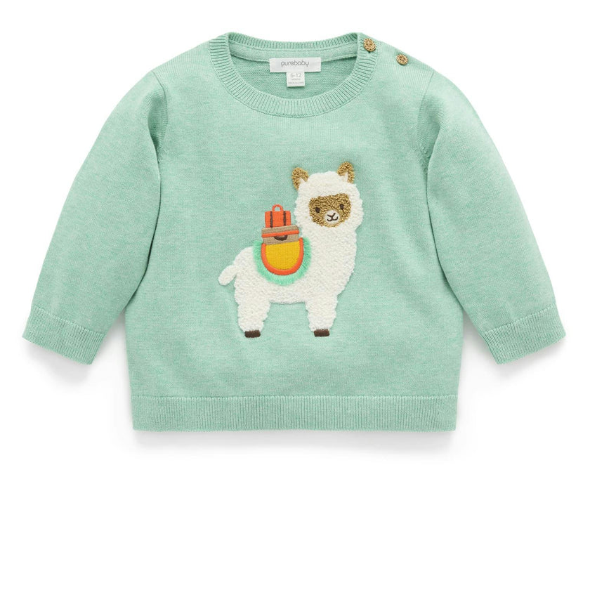 Llama Jumper Aloe Melange