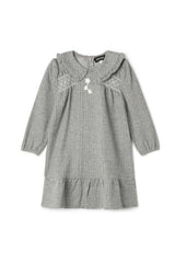 Herringbone Stretch Dress Black