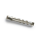 Halo Luxe Crystal Satin Clip - White