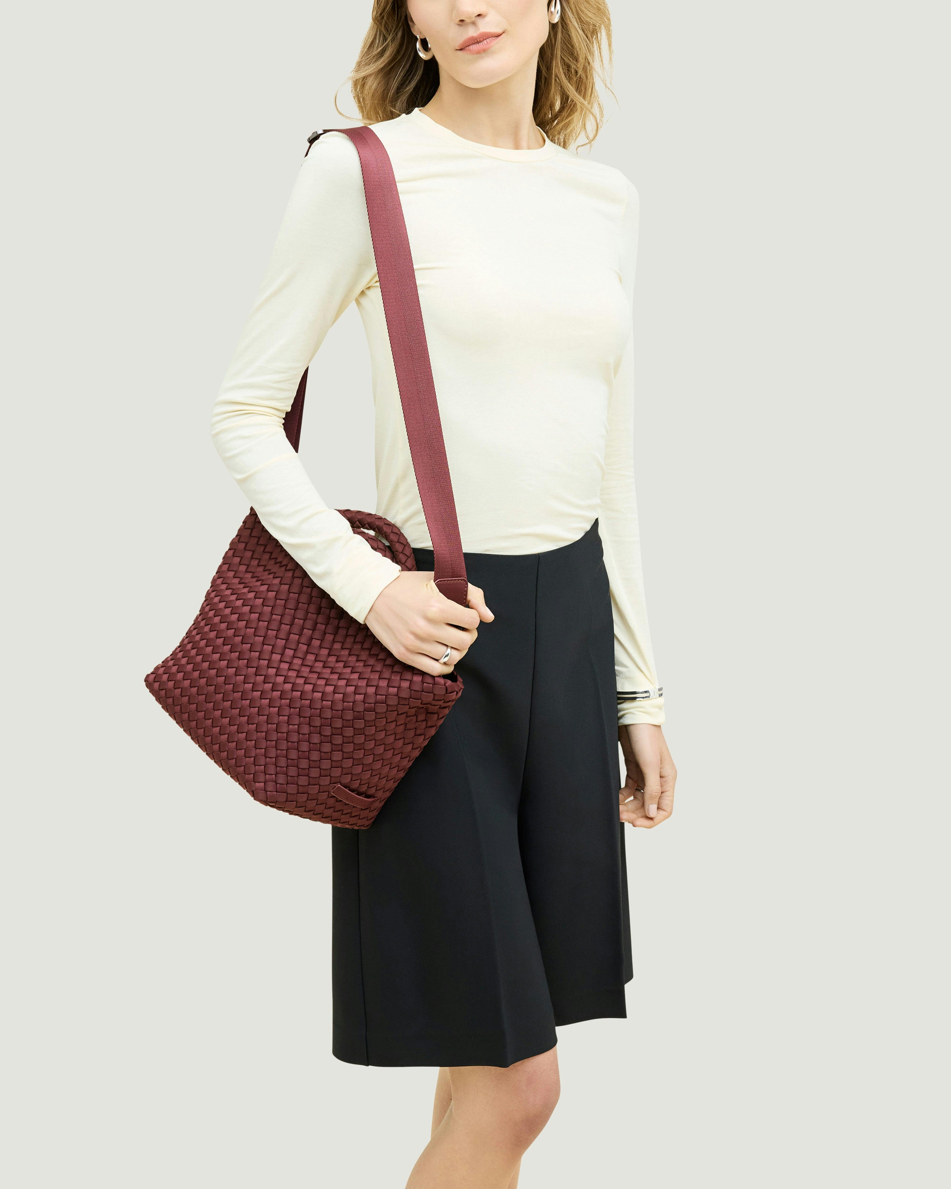 St. Barths Small Tote | Bordeaux