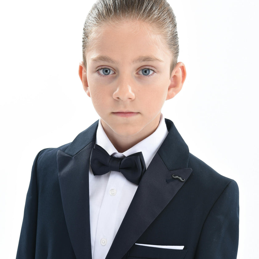 Navy Peak Lapel Suit