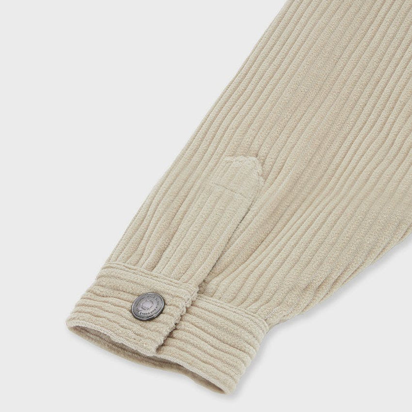 Organic Cotton Oversized Corduroy Shirt Jacket
