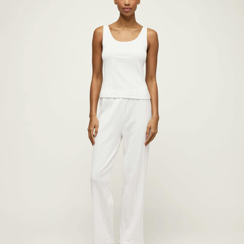 Women's Pointelle Pant in White