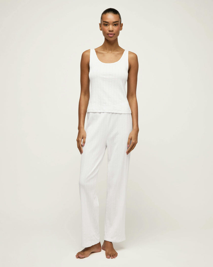 Women's Pointelle Pant in White