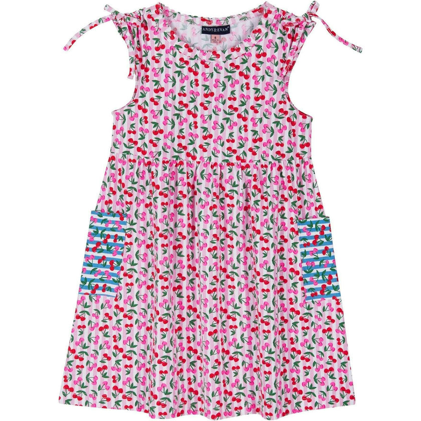 Girls Blocked Dress, Pink