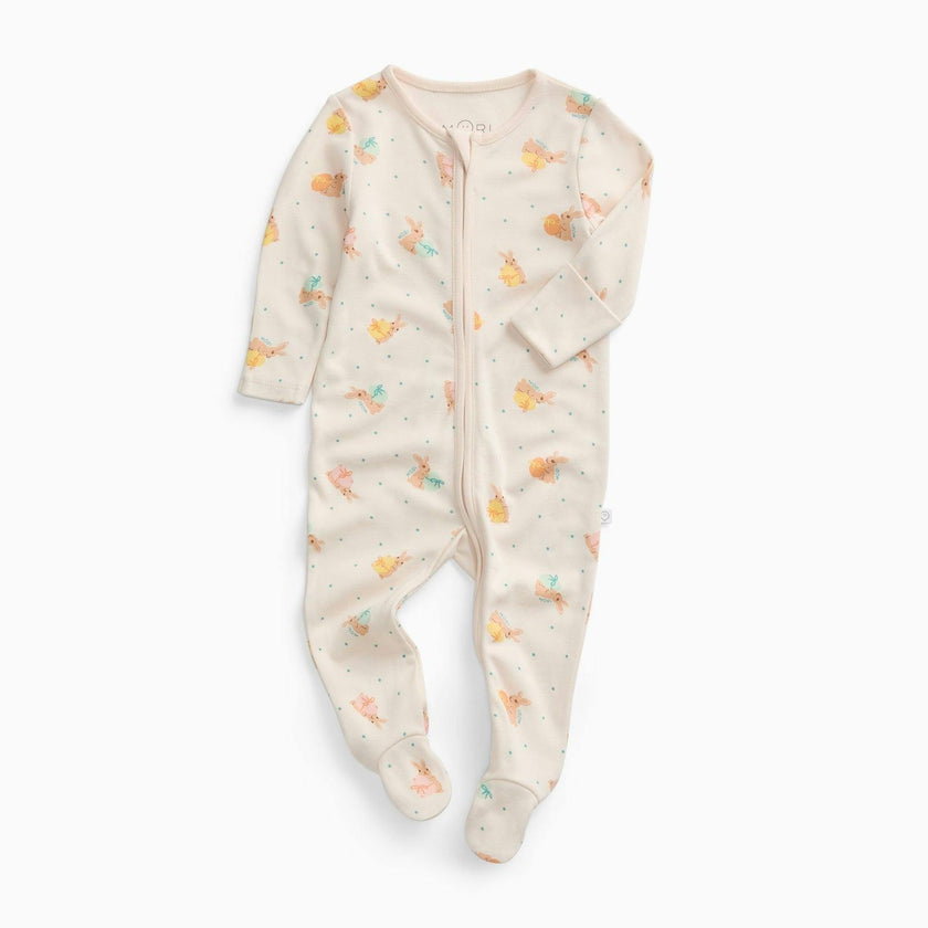 Bunny Clever Zip Baby Pajamas