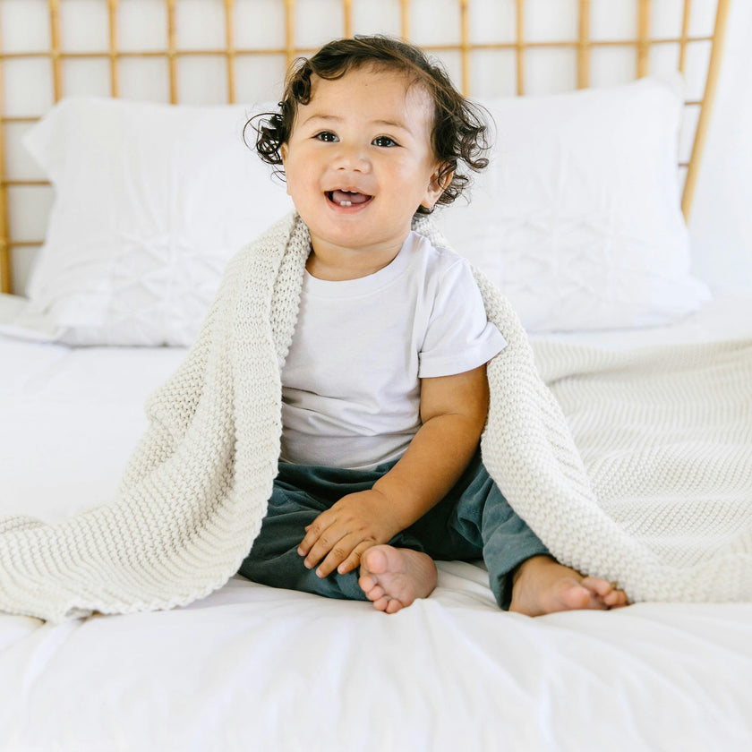 Chunky Knit Throw Blanket