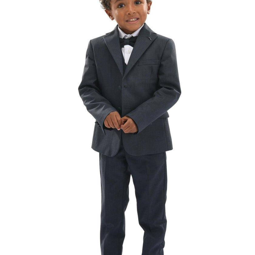 Steel Blue 5pc Peak Lapel Tuxedo