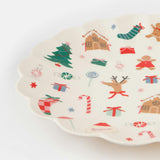 Jolly Christmas Melamine Large Plate