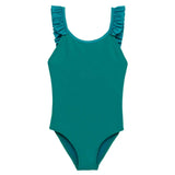 Girls' anti-UV one-piece swimsuit, jade| BORA BORA 1P