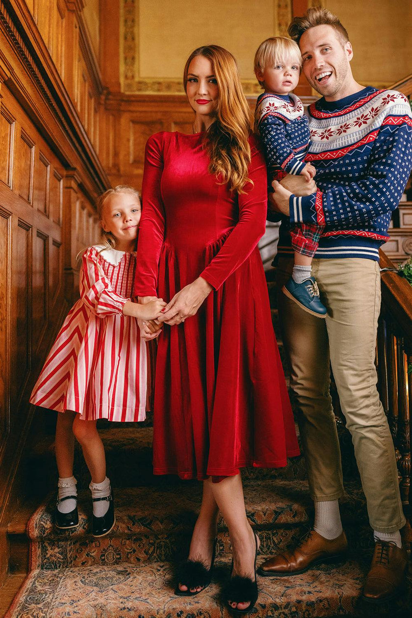 Mini Hawthorn Dress in Candy Cane Stripe