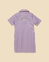 Shirtdress in Blue Note Stripe