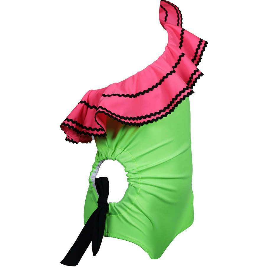 Pari Ruffle One Shoulder One-Piece Swimsuit