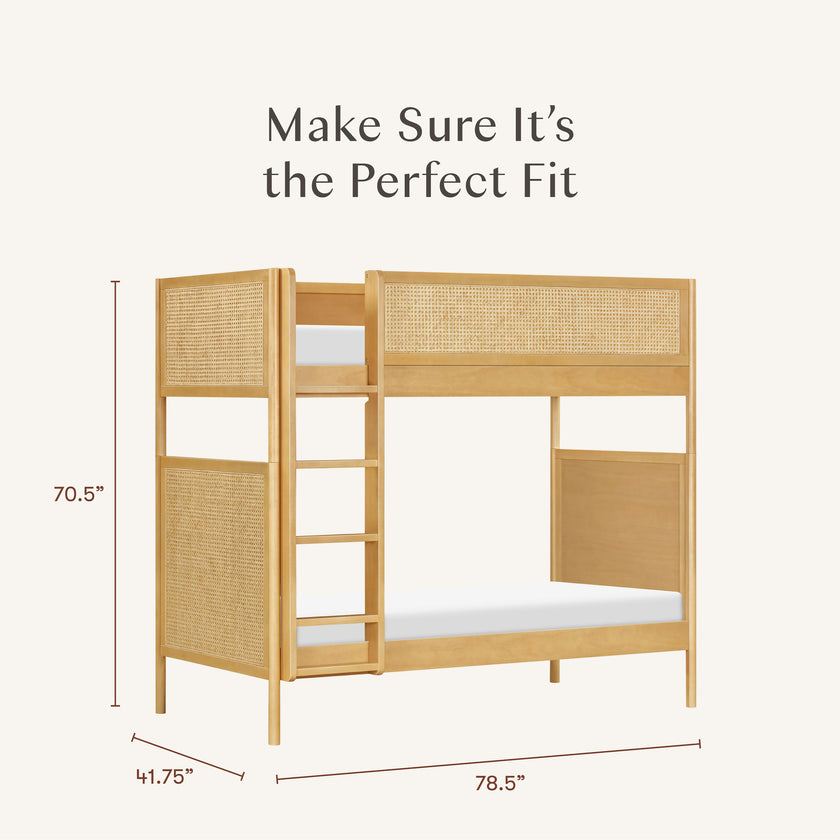 Bondi Cane Convertible Bunk Bed in Honey