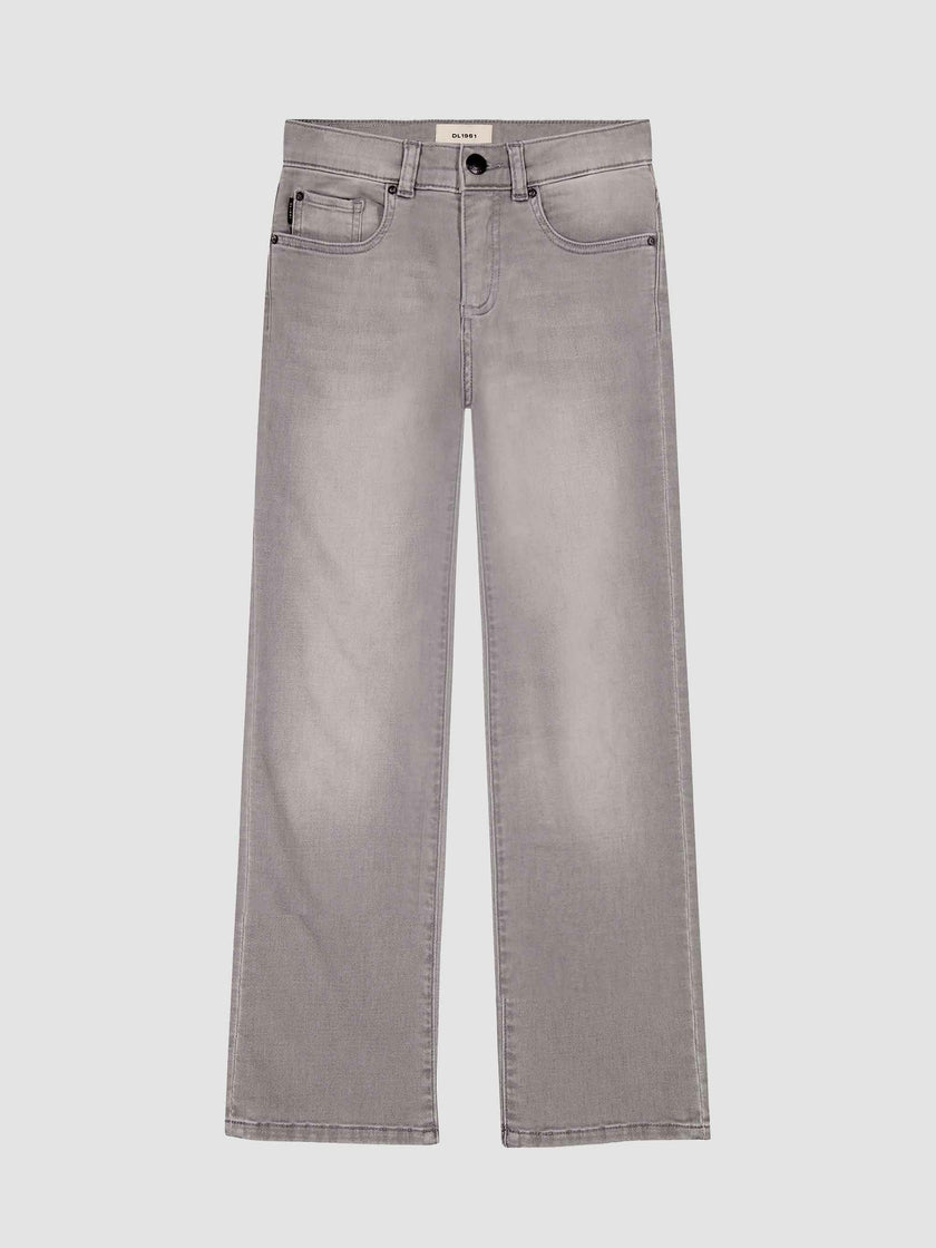 Benji Straight Pants | Washed Grey Knit