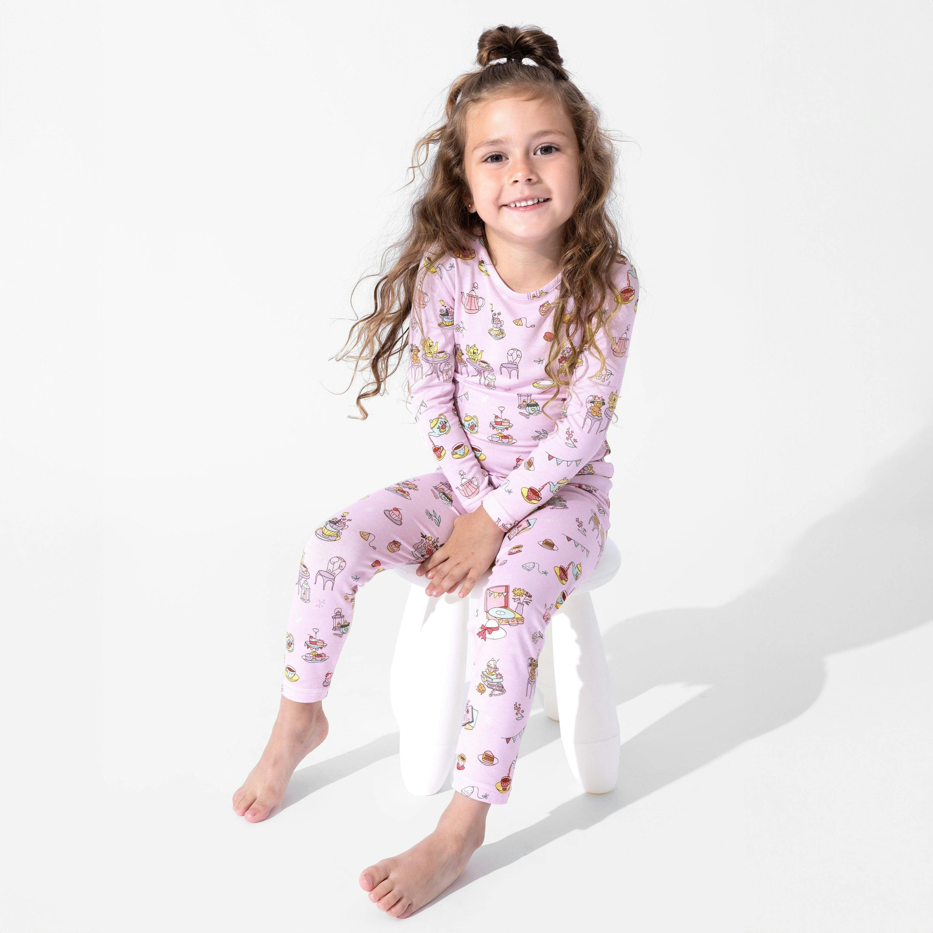 Tea Party Bamboo Kids Pajamas