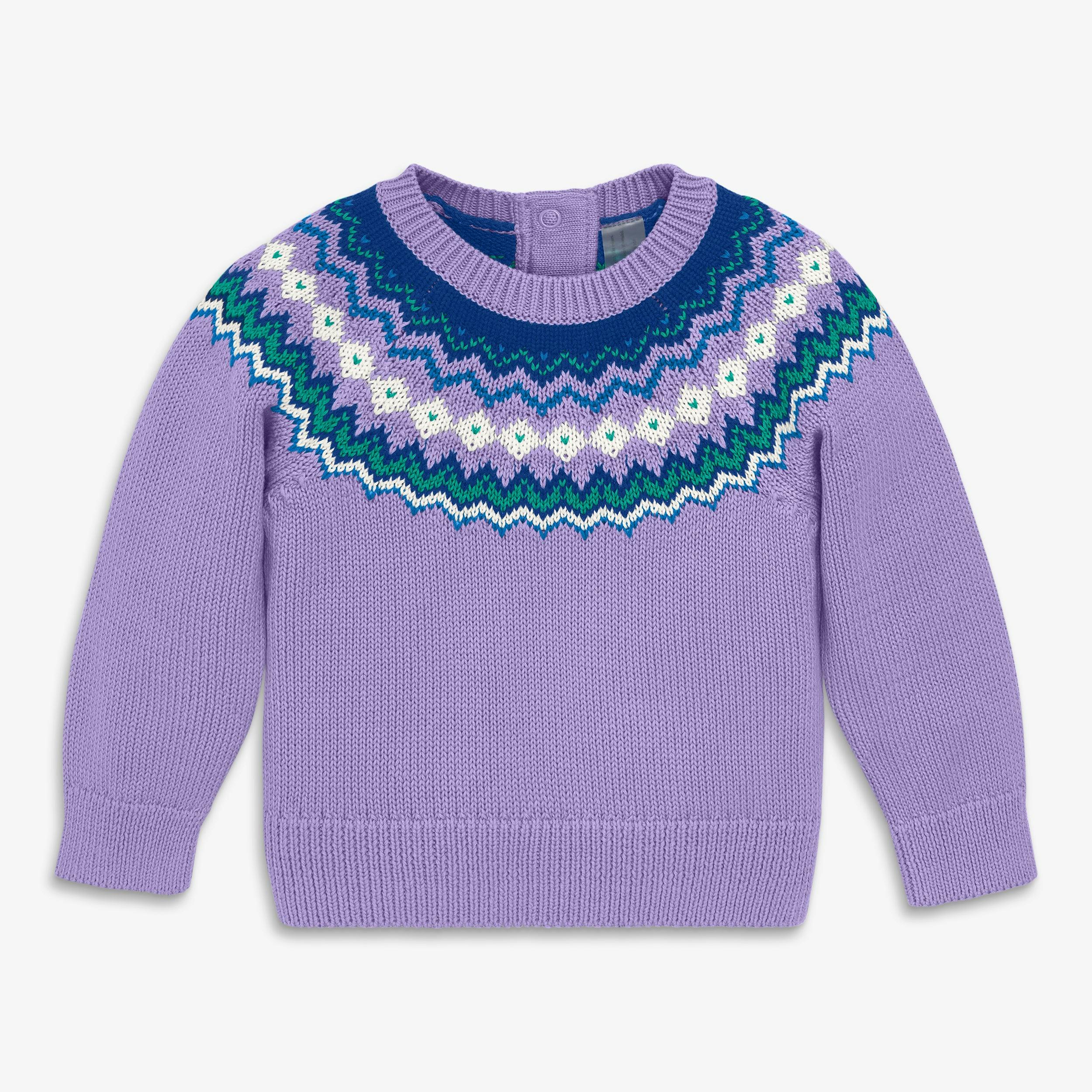 Baby fair isle sweater