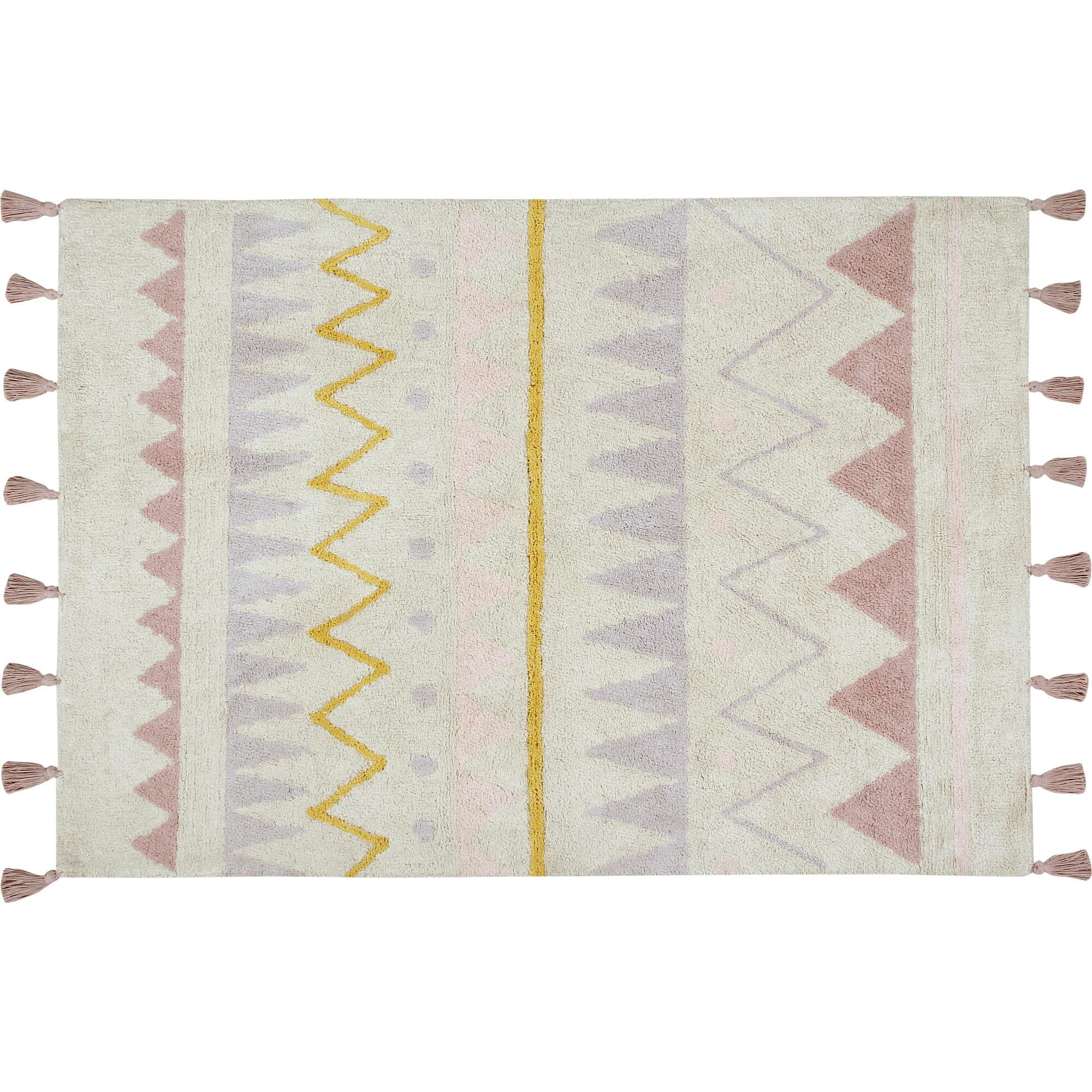 Azteca Natural Washable Rug, Multi